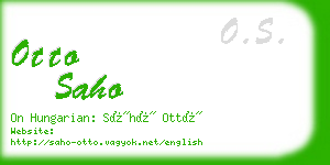 otto saho business card